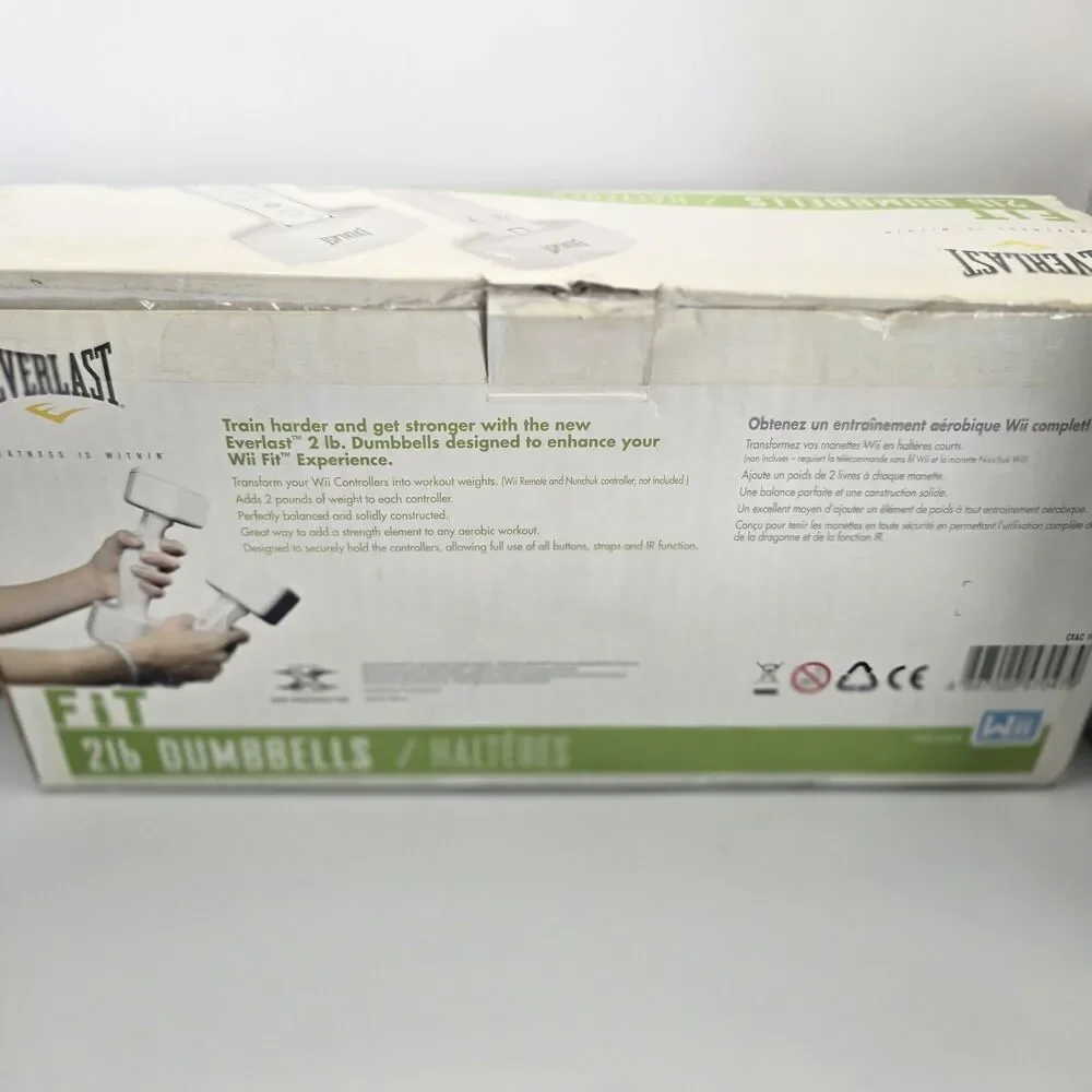 Everlast NINTENDO WII FIT 2 Lb Dumbbells New Open Box